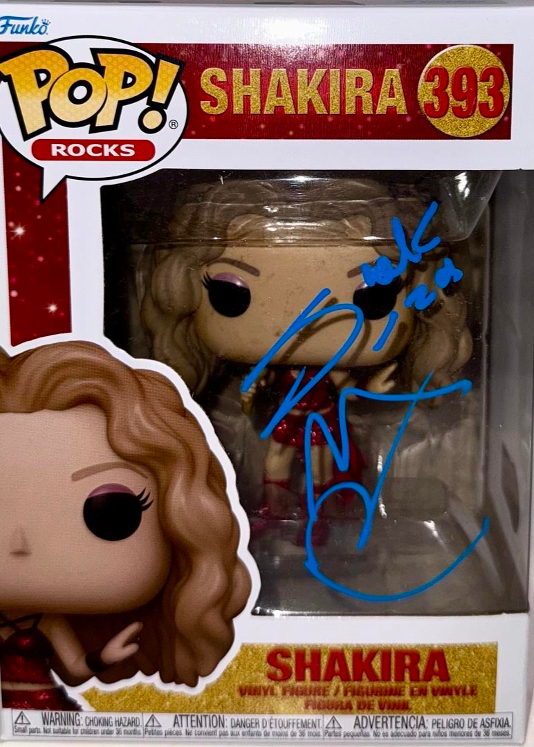 Shakira Signed Funko Pop #393 *RARE* - Beckett COA